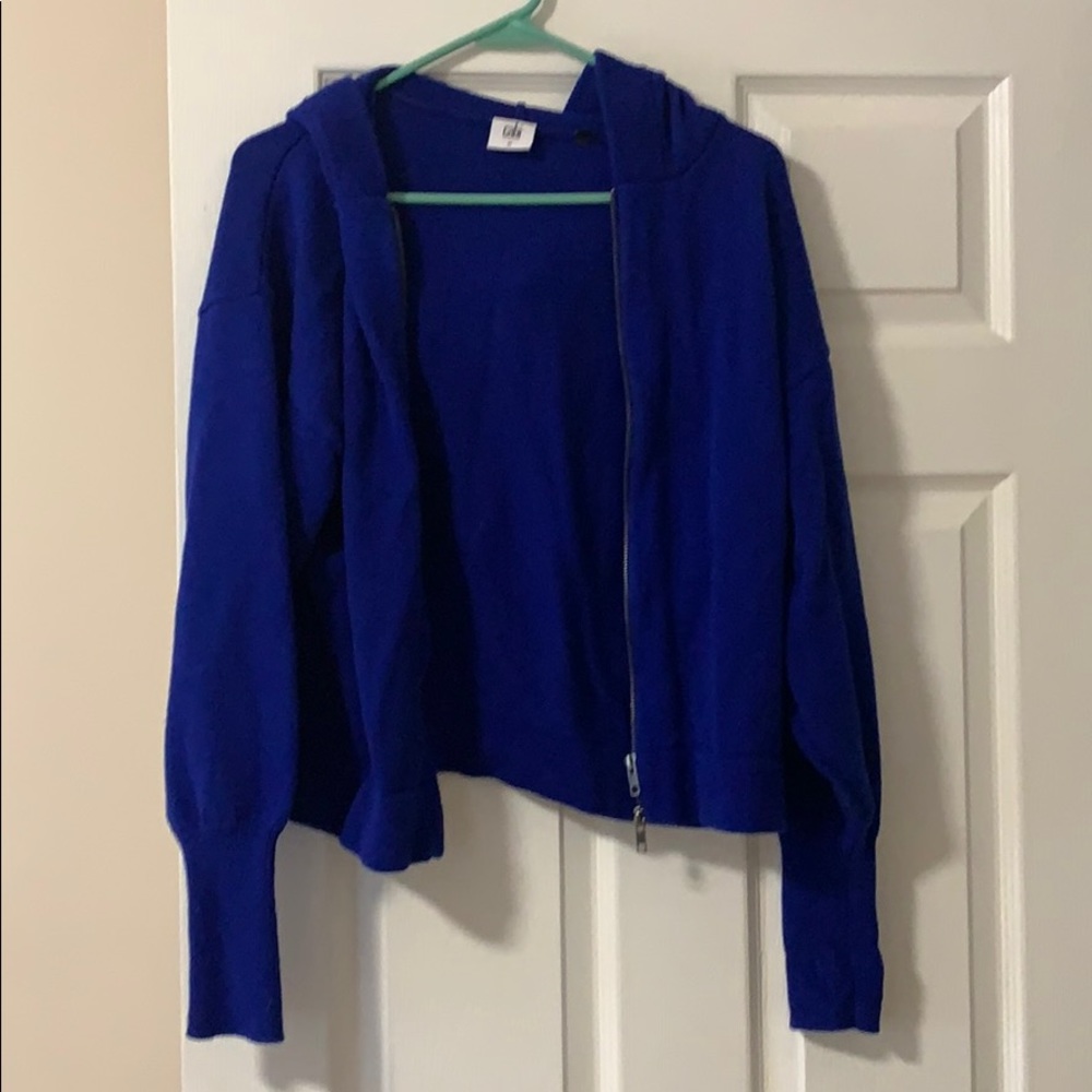 Cabi blue hooded sweater